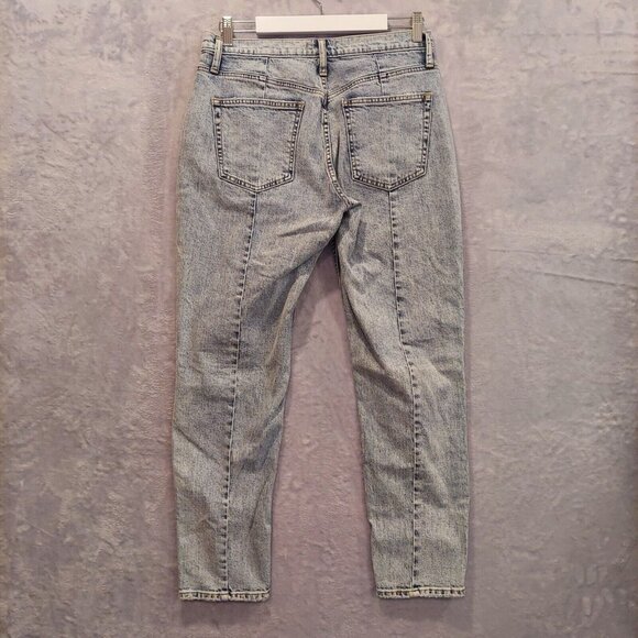 Silver Frisco Tapered Womens Size 28/28 (31x27) Mid Rise Distressed Denim Jeans - Picture 16 of 16